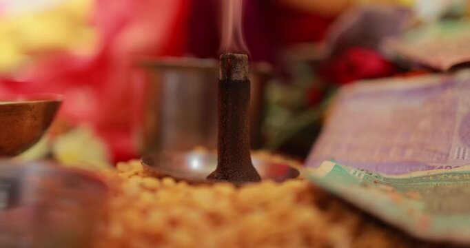 Decoration of Goddess Gauri pujan