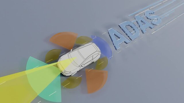 Graphical Display of ADAS Sensors Enhances Vehicle Safety Systems 