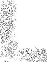 Floral Frame Background for Greetings, Text Overlay, Printable Art
