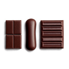 Obraz premium chocolate bar on white