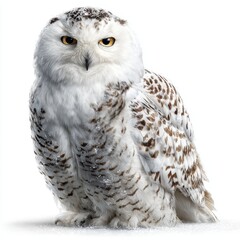 Obraz premium Intense Snowy Owl Portrait
