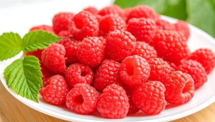 Close-up of fresh raspberries