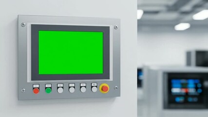 industrial control panel green screen - Powered by Adobe