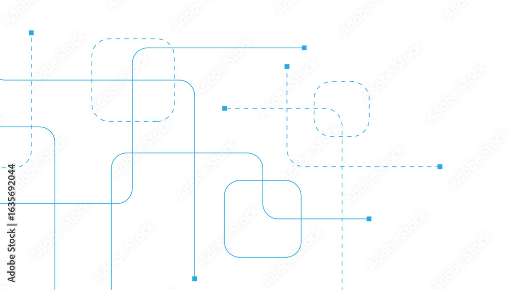 Poster abstract futuristic technology background. technology background with crossed lines and dots.
