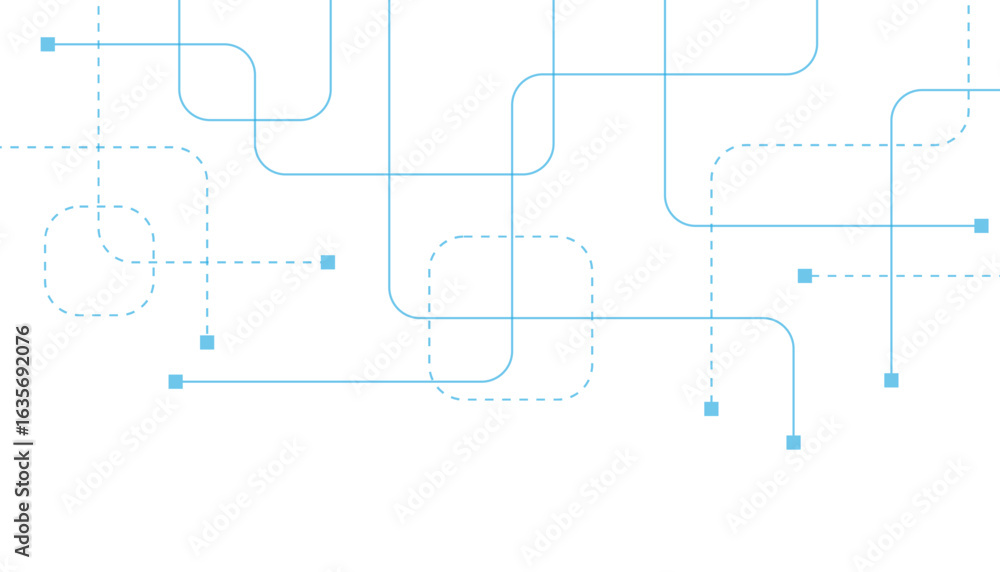 Poster abstract futuristic technology background. technology background with crossed lines and dots.