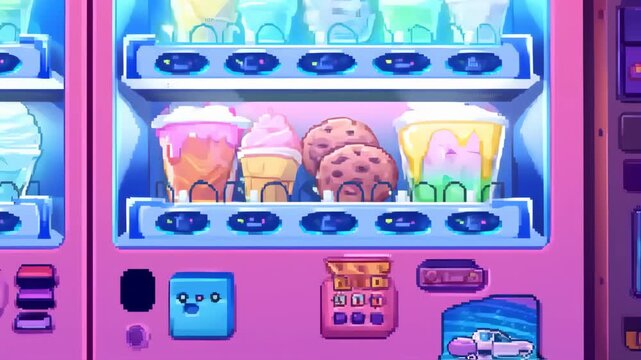 Pixelated Vending Machine