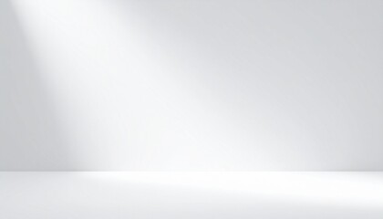 Minimal white abstract background with layered geometric shapes and soft shadows.

