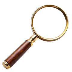 Magnifying Glass Search Isolated on White Background Cutout