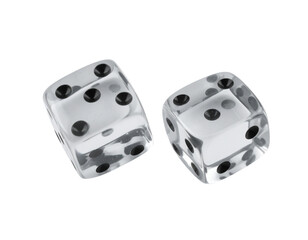 dice on white background