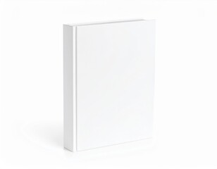 White book or box blank 3D template for your design, software, or business packaging illustration