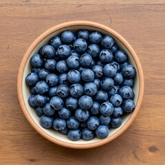 Fresh Blueberries in a Bowl