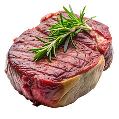 Meat Steak Isolated on White Background Cutout