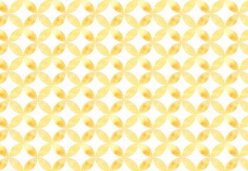 水彩の和柄　七宝柄