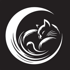 Abstract geometric silhouette design isolated on transparent background