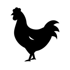 rooster silhouette vector