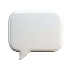 Message Bubble Chat Isolated on White Background Cutout
