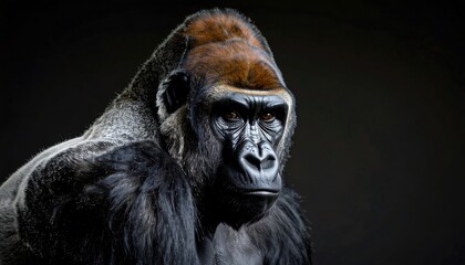 Obraz premium Gorilla portrait, close-up