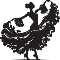 Abstract geometric shape silhouette isolated on transparent background