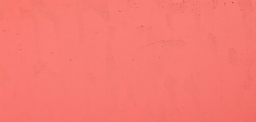 Obraz premium Warm coral stucco wall with textured surface, irregular patterns and subtle shadows, tone, coral