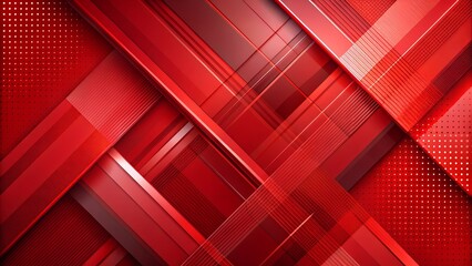 Fototapeta premium Abstract Red Geometric Background: Modern, Dynamic, and Energetic Design with Layered Textures.