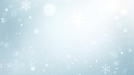 Fototapeta premium Snowy forest scene with tall evergreen trees and falling snow