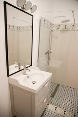 Interior of restroom