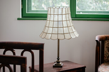 Old style lamp on a veranda