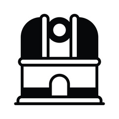 Well designed glyph icon of space observatory tower