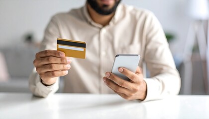 Person paying online with credit card