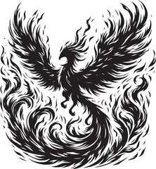 Abstract geometric silhouette shape isolated on transparent background