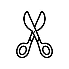 Scissors Icon for Creativity and Crafting Topics