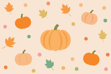 seamless pattern with pumpkins