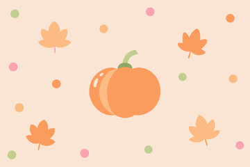 seamless pattern with pumpkins