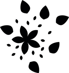 Fototapeta premium Falling Petals Icon 
