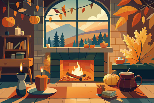 halloween background with pumpkin