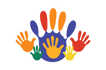 Obraz premium colorful hand prints