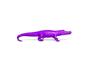 Fototapeta premium Purple Alligator figurine