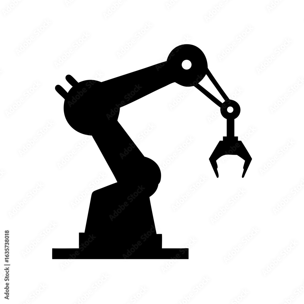 Aufkleber industrial robot arm automation manufacturing robotic technology engineering factory machine tool