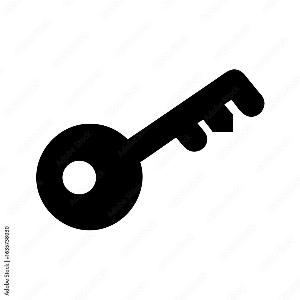Poster unlock security with this key vector icon for access control and privacy protection solution design