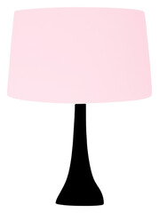 Obraz premium PNG Lamp minimalist form lampshade white background chandelier.