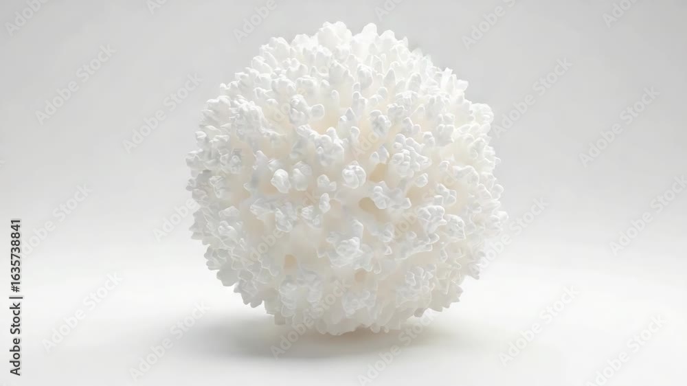Poster a close-up view of a white object placed on a white surface