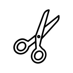 Fototapeta premium Scissors Icon for Creativity and Crafting Topics