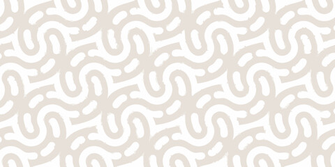 Abstract beige and white wavy line pattern