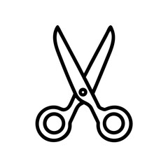 Fototapeta premium Scissors Icon for Creativity and Crafting Topics