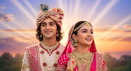 Radha krishna love story images hd wallpaper photos beautiful couple hindu mythology divine romance
