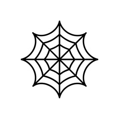 Simple Spiderweb Icon Design on transparent background