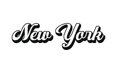 New York typography design vector, usa state shirt design vector. Jersey design vector, T-shirt design for usa