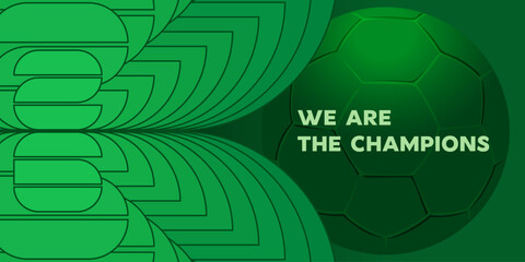 Soccer green background, vector illustration