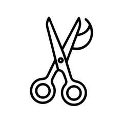 Scissors Icon for Creativity and Crafting Topics