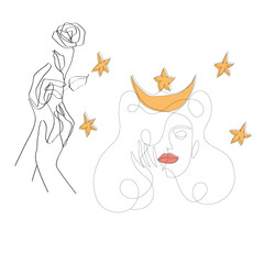 Hands Drawn Artline Illustrations EPS vector File for Downloads